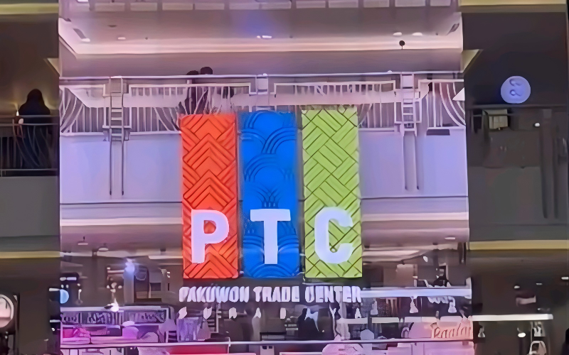 In Indonesia, transparent screen