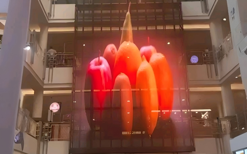 In Indonesia, transparent screen